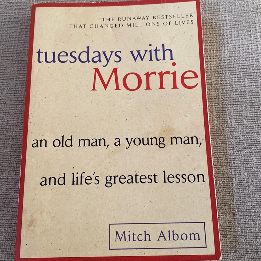 Book Tuesday with Morrie by Mitch Albom paperback